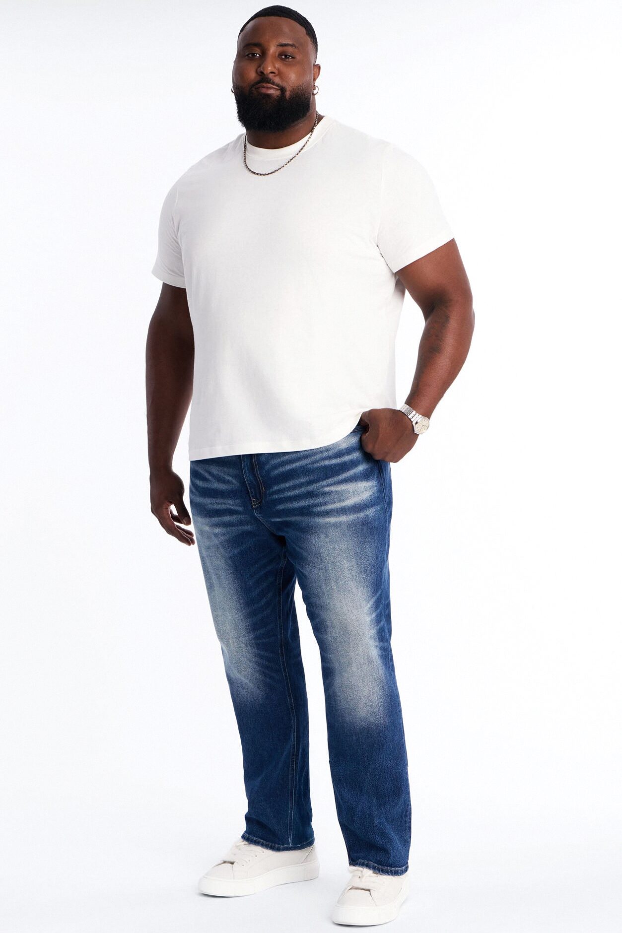 With It Slim Jeans - Medium Blue Wash
