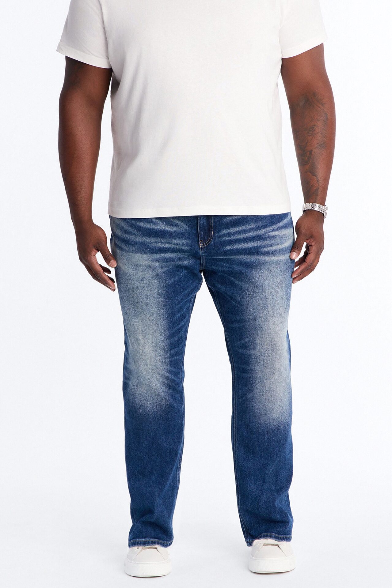 With It Slim Jeans - Medium Blue Wash