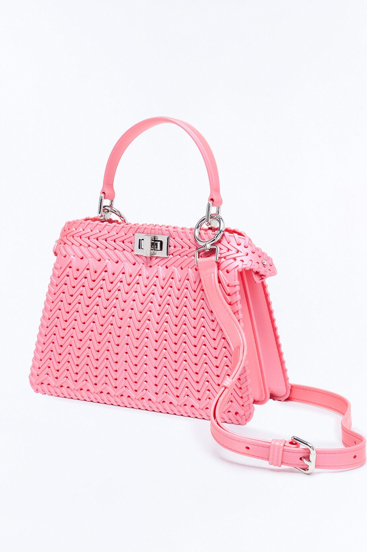 Vacation Season Jelly Satchel Bag - Pink