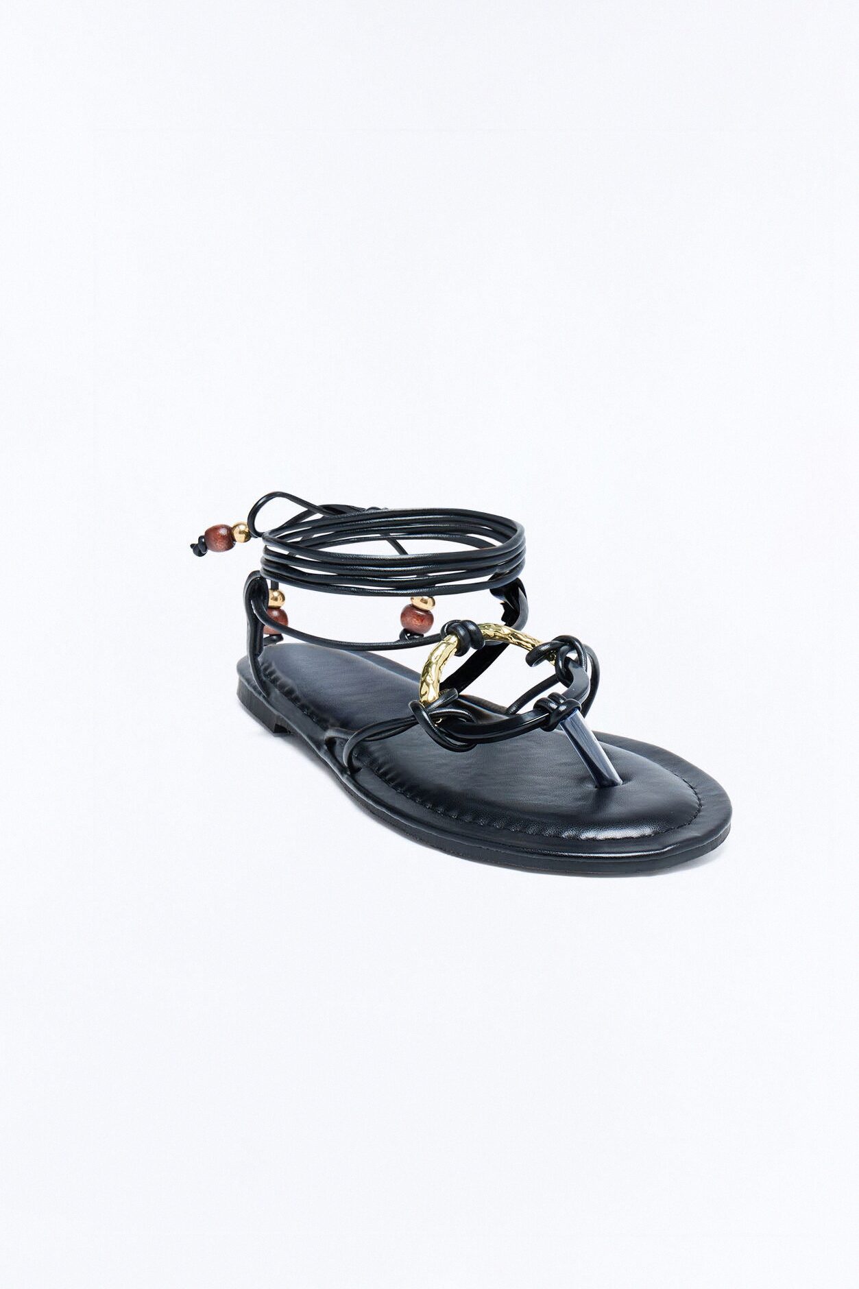Neosa Wrap Up Sandals - Black