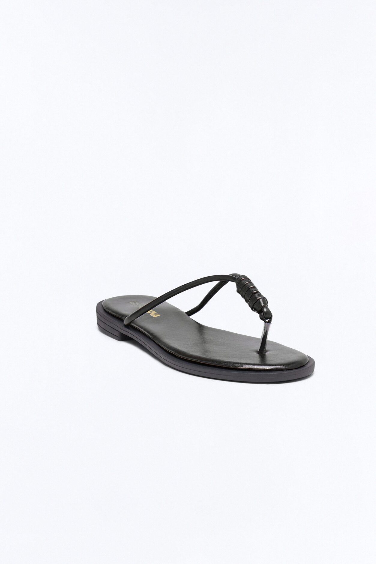 Kendall Knot Flip Flops - Black