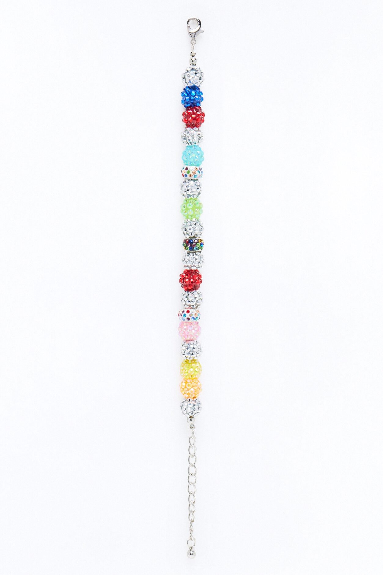 Confetti Iced Beaded Link Bracelet - Multi Color