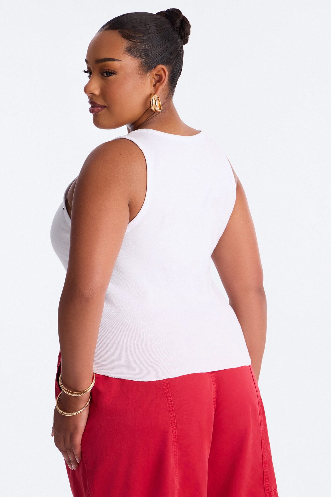 Margarita Please Studded Tank Top - White
