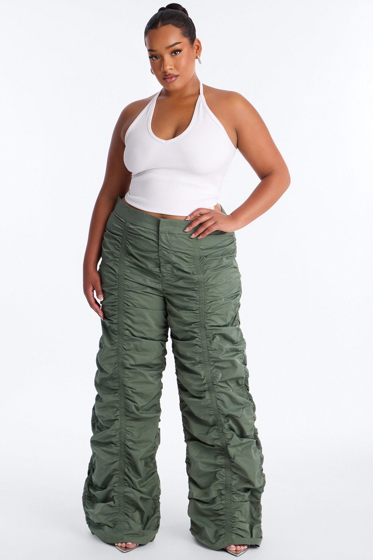 Count These Stacks Low Rise Pant - Olive