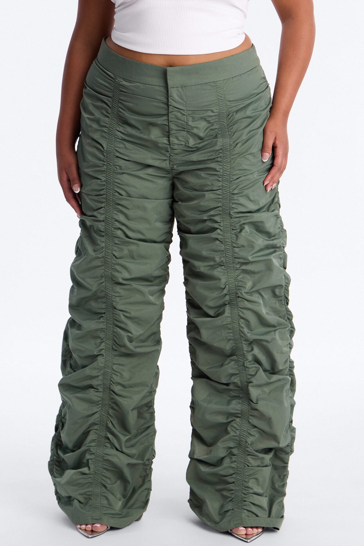 Count These Stacks Low Rise Pant - Olive