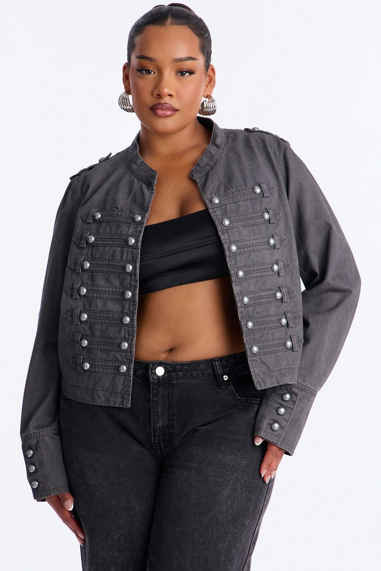 Stand For Something Twill Militant Conductor Jacket - Dark Grey