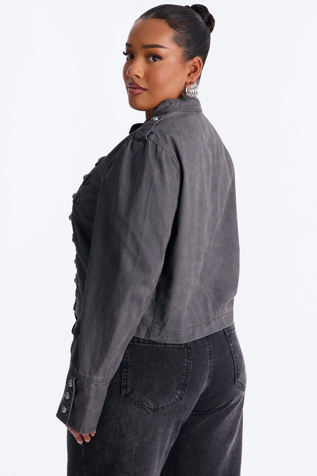 Stand For Something Twill Militant Conductor Jacket - Dark Grey