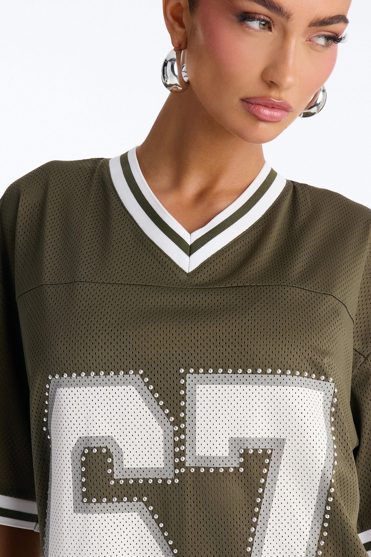 Sport Mode Jersey Mesh Romper - Olive