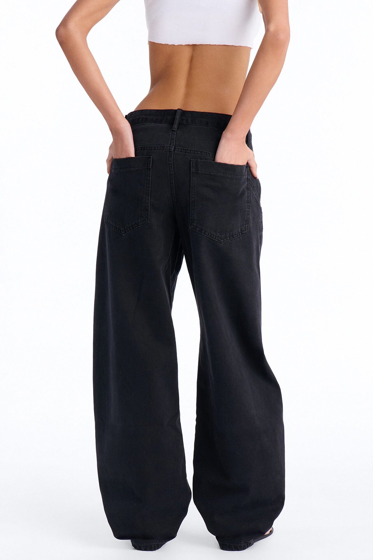 Living On Edge Utility Jeans - Black Wash