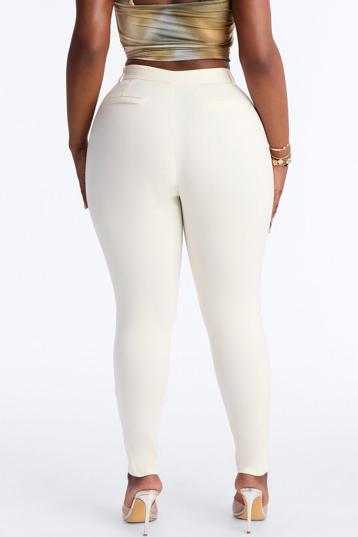 Raise The Bar Skinny Trouser - Ivory