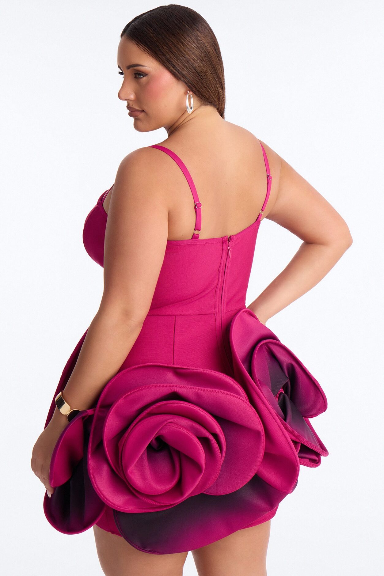 Effortless Beauty Bandage Mini Dress - Magenta