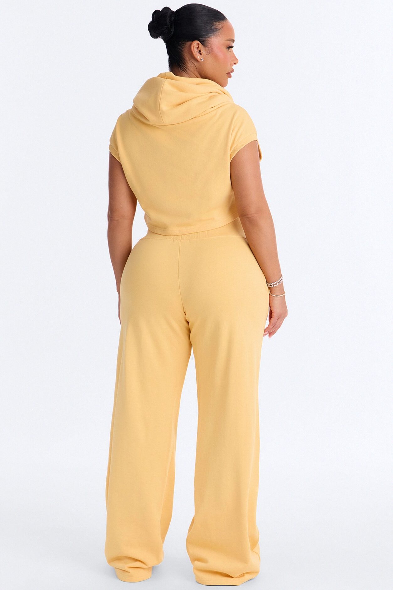Alexa Wide Leg Pant Set - Yellow