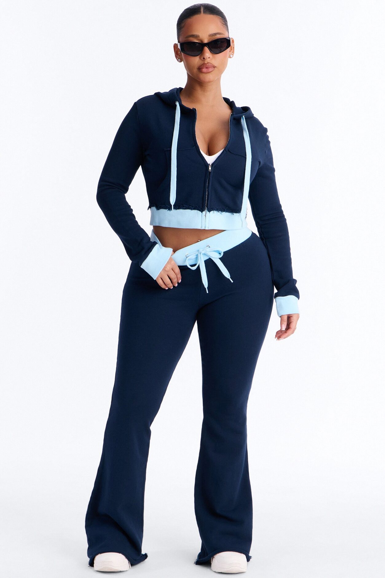Keeping Up With Me Pant Set - Navy