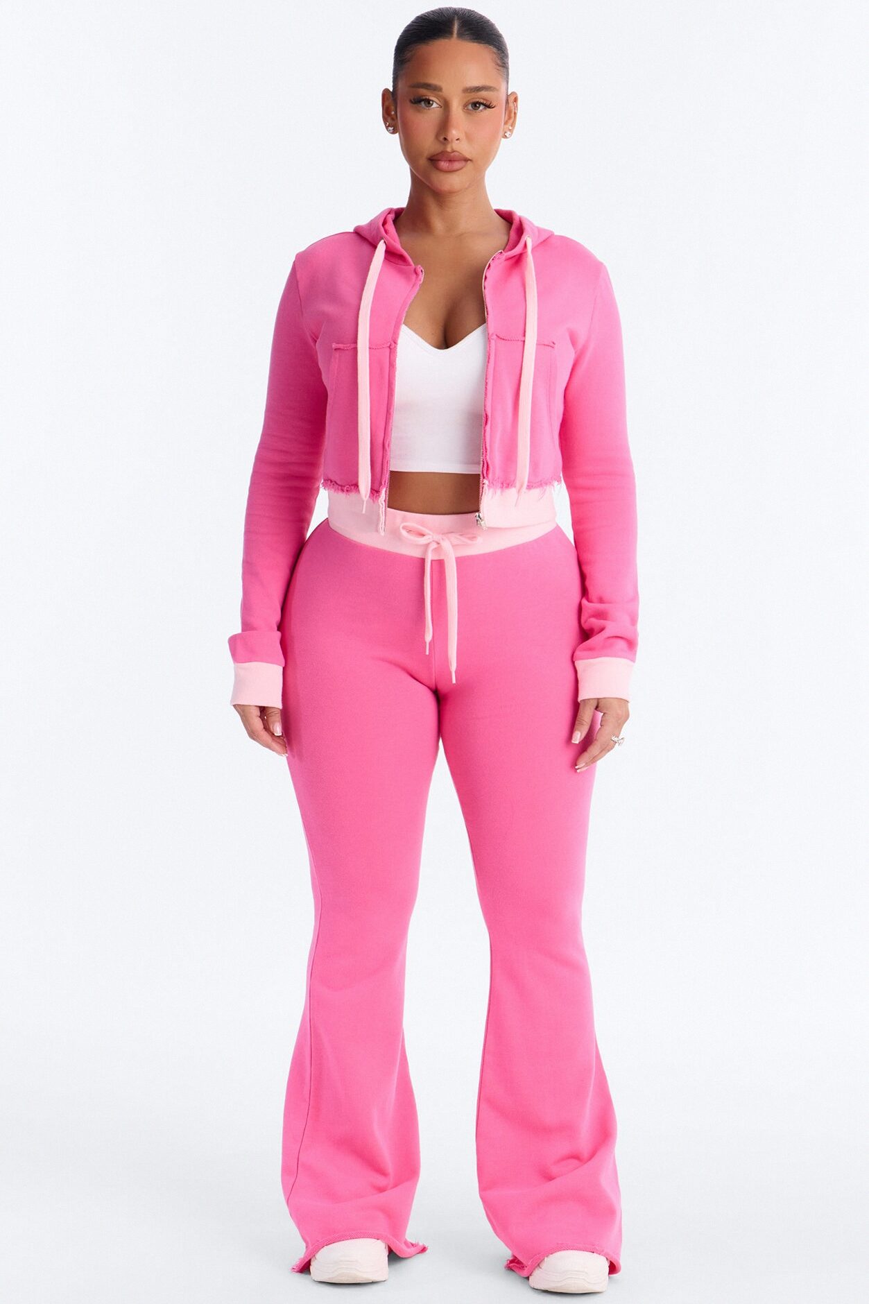 Keeping Up With Me Pant Set - Pink