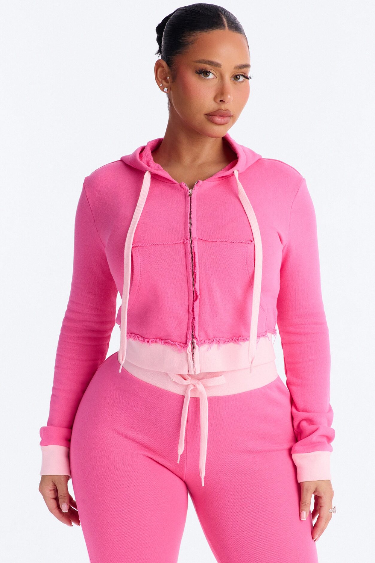 Keeping Up With Me Pant Set - Pink