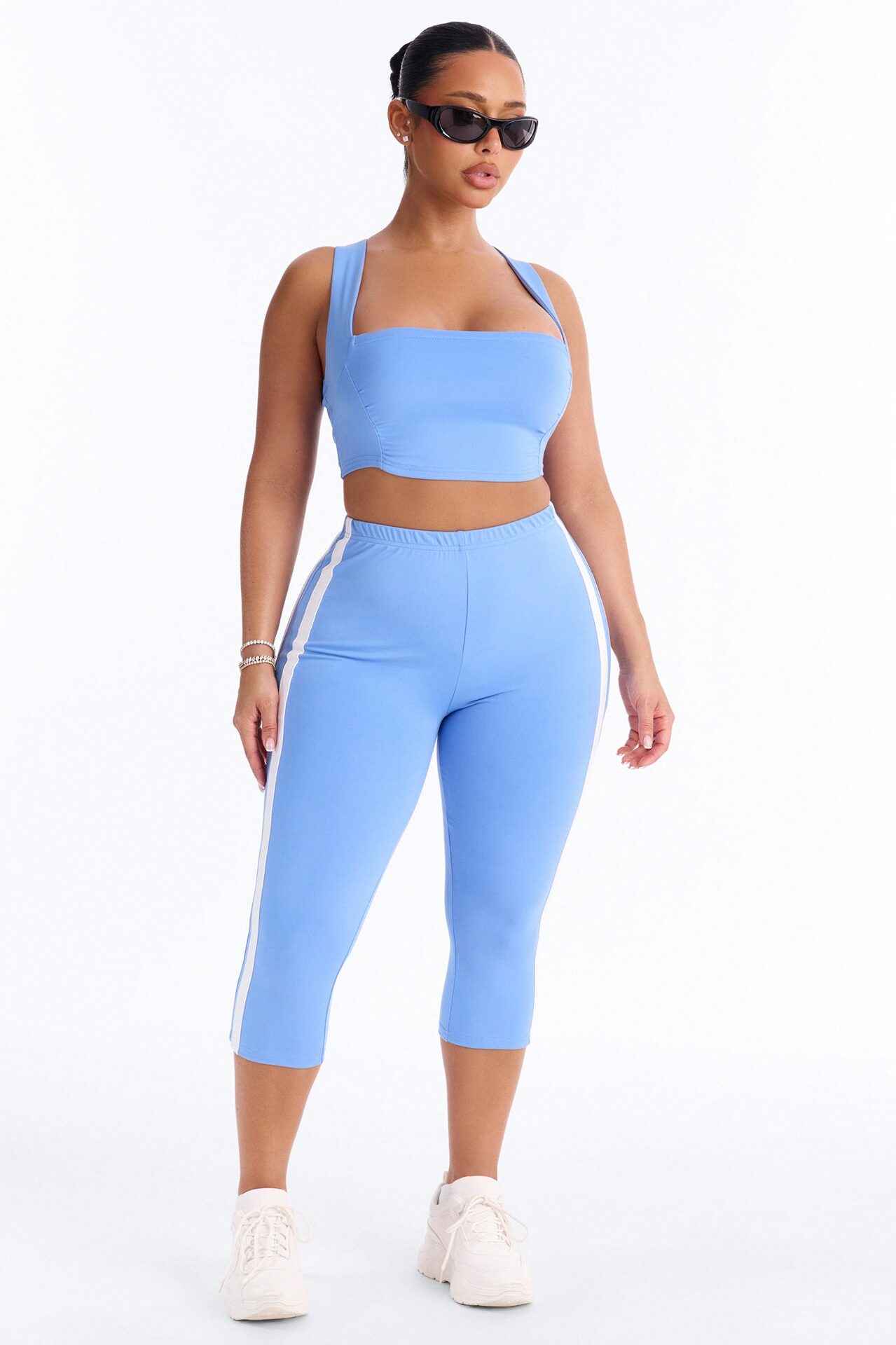 Athena Capri Set - Blue/combo