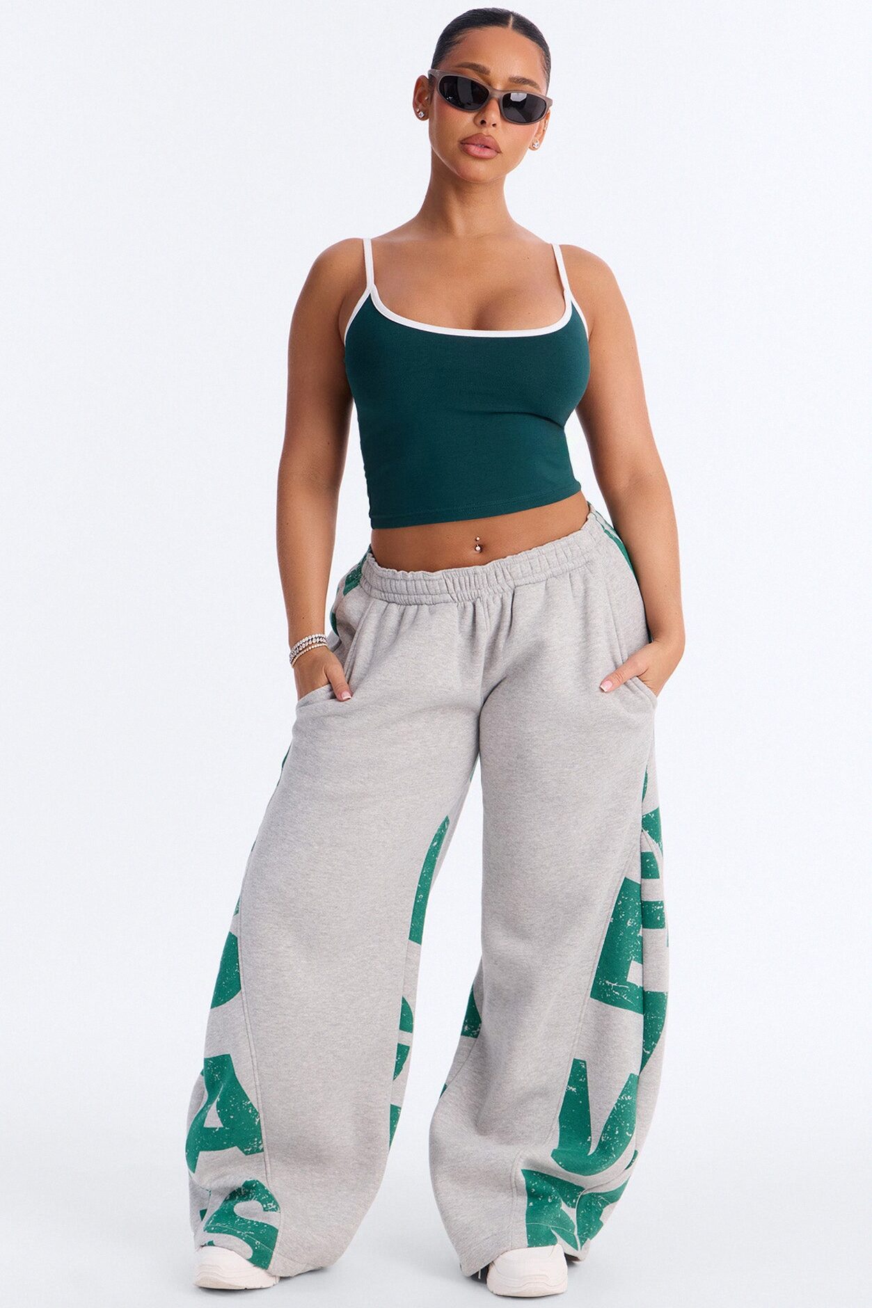 Savage Mode Fleece Pant Set - Green/combo