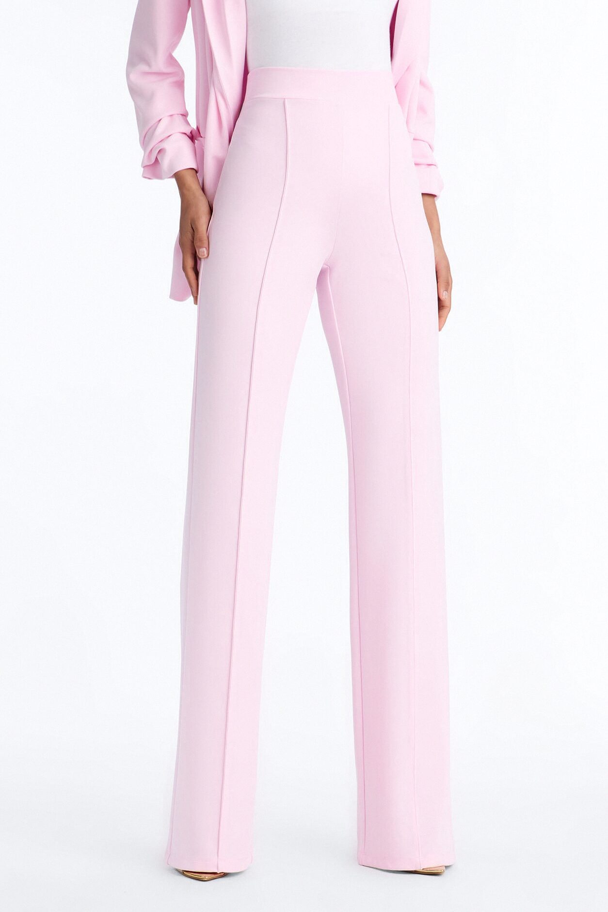 Tall Victoria High Waisted Dress Pants - Light Pink