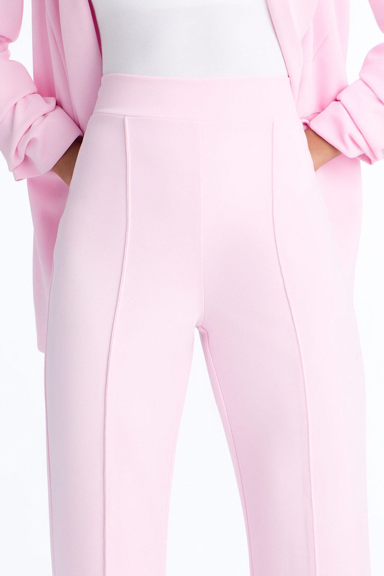 Tall Victoria High Waisted Dress Pants - Light Pink