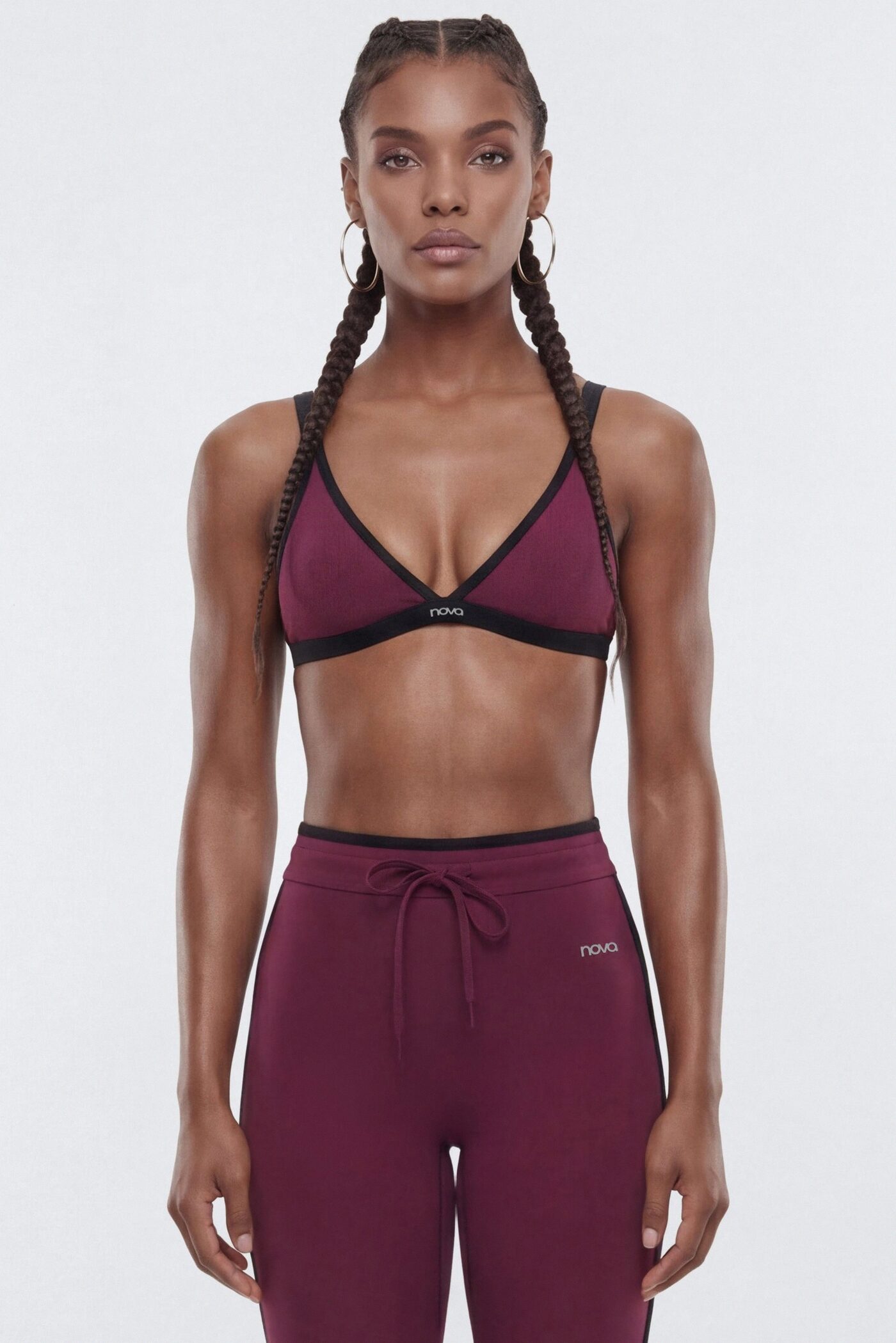 ProStretch™ Triangle Sports Bra - Merlot