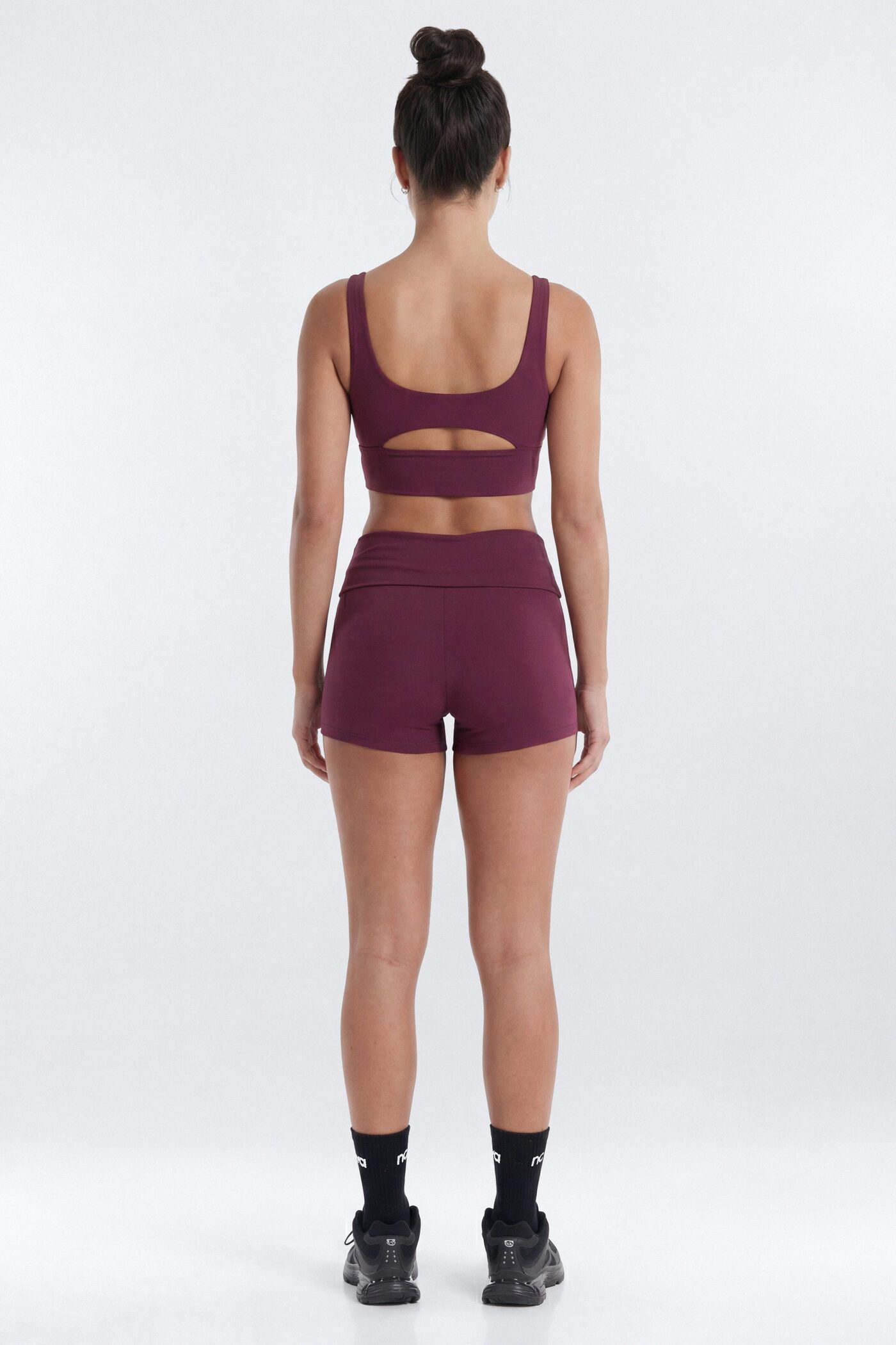 ButterSoft 3″ Foldover Biker Short - Merlot