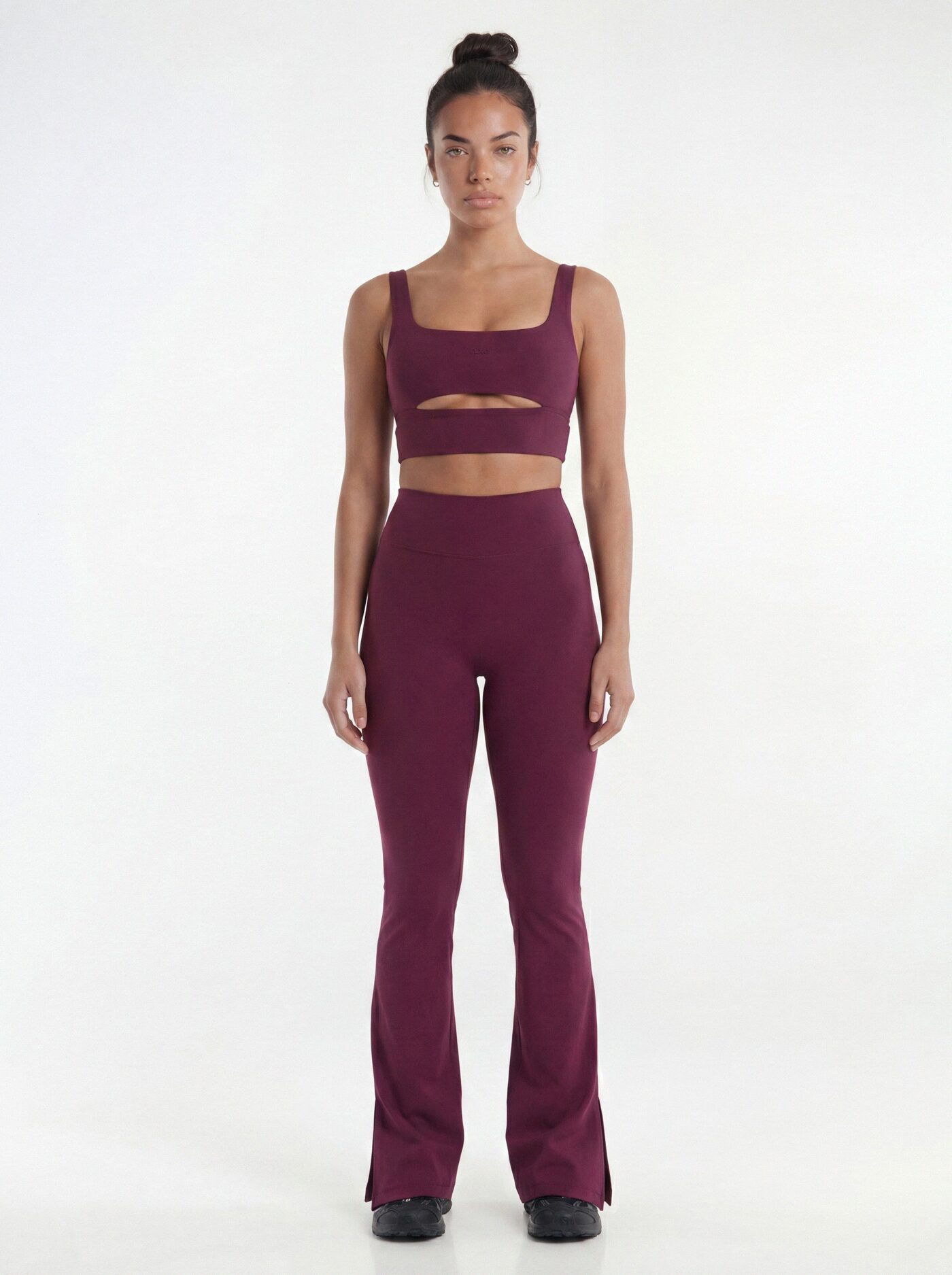 ProStretch™ 32″ Midrise Flare Legging - Merlot
