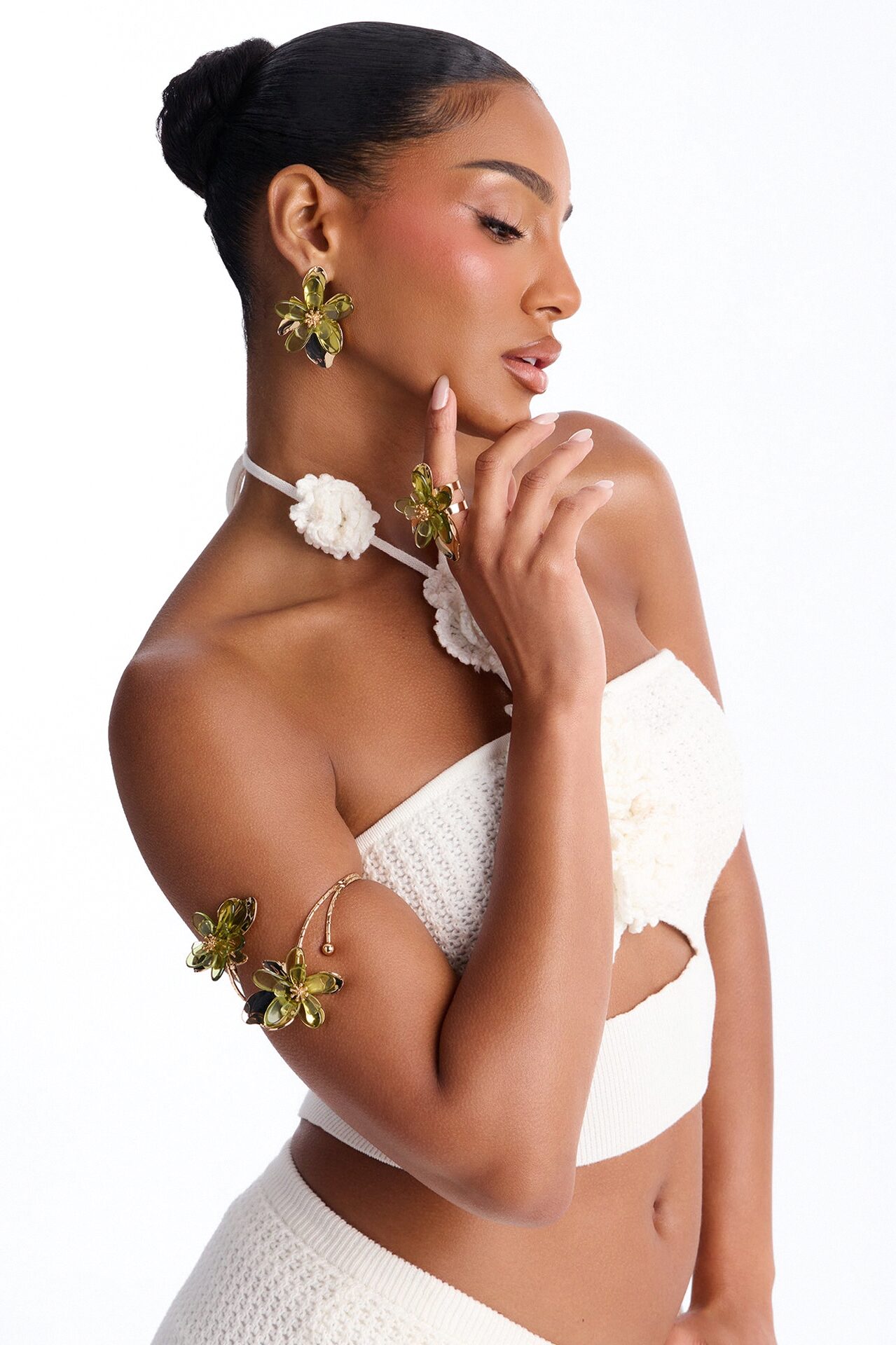 Everything To Me 3 Piece Set - Gold/Green