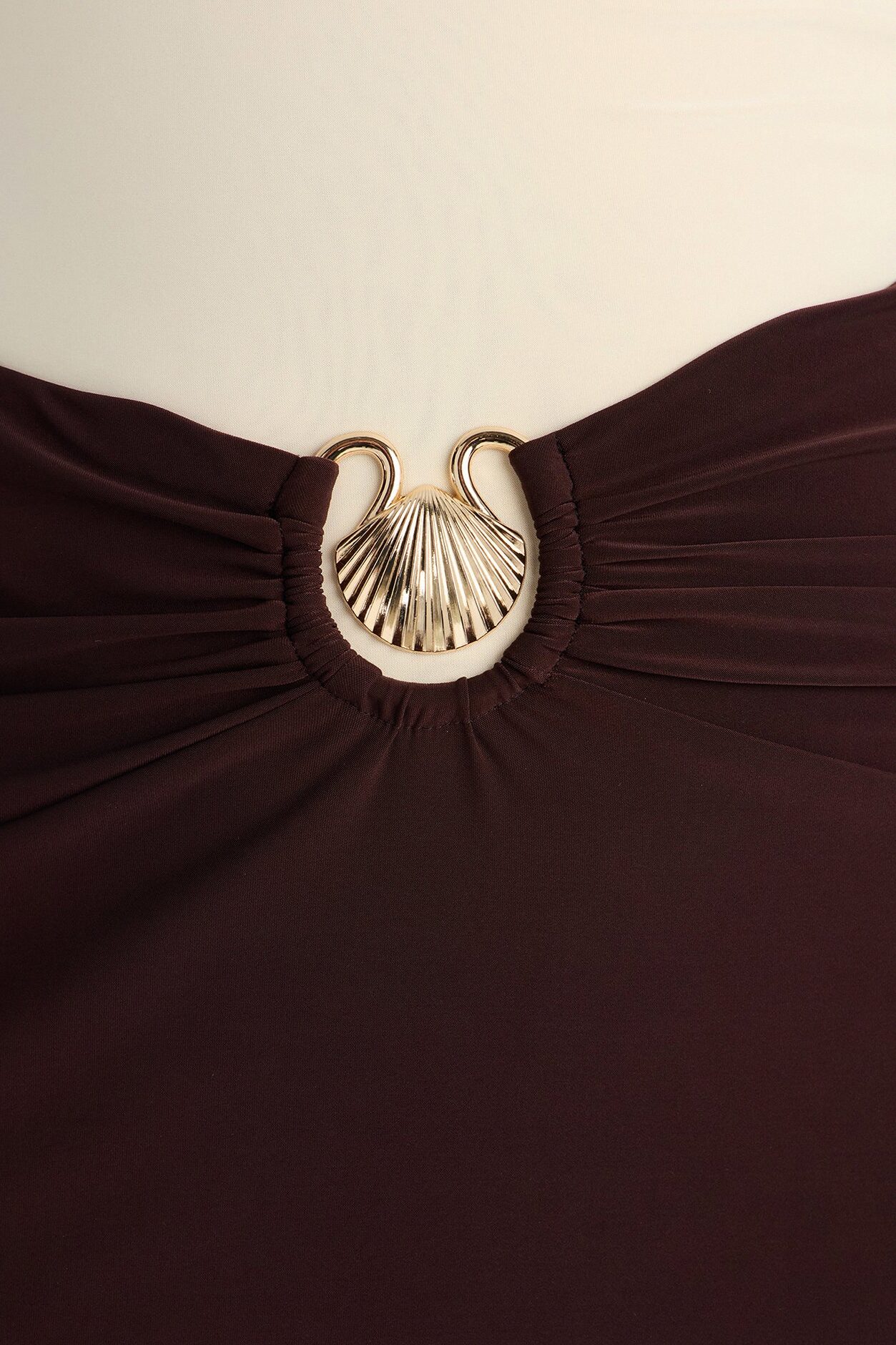 Maura Maxi Skirt Set - Brown/combo