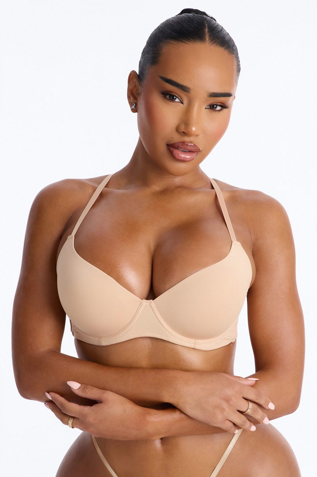 Safe Haven Molded Cup T-Shirt Bra - Nude