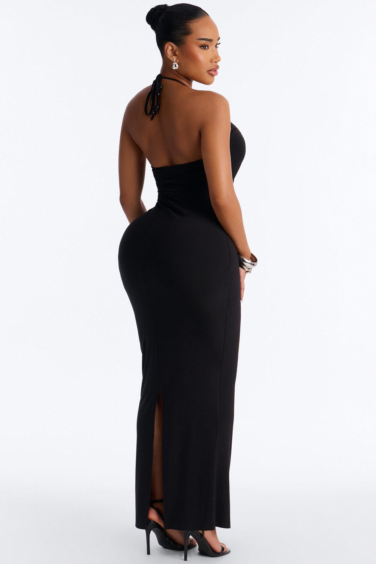 Kalena Embellished Maxi Dress - Black