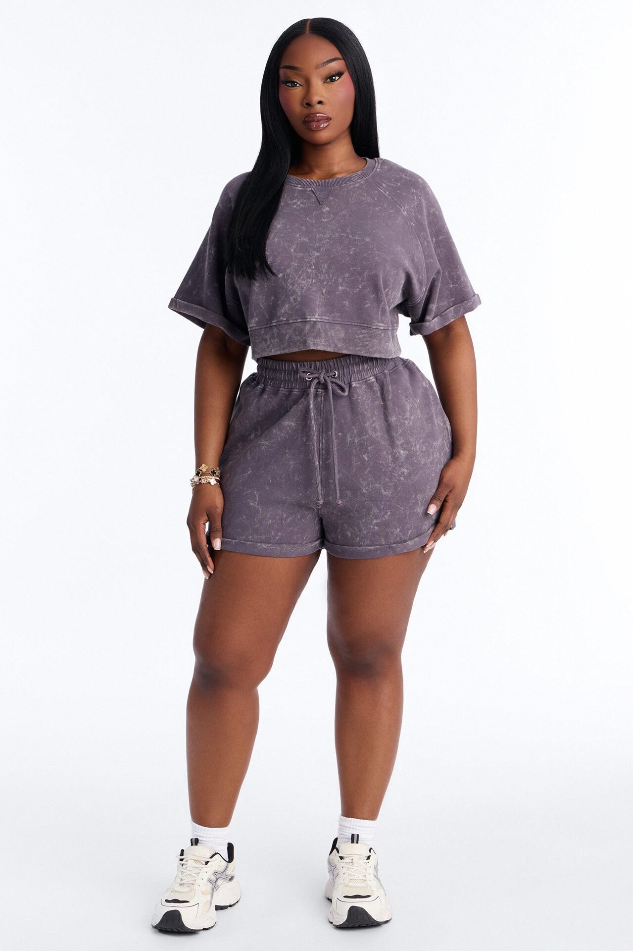 Wait For It Washed Top - Charcoal