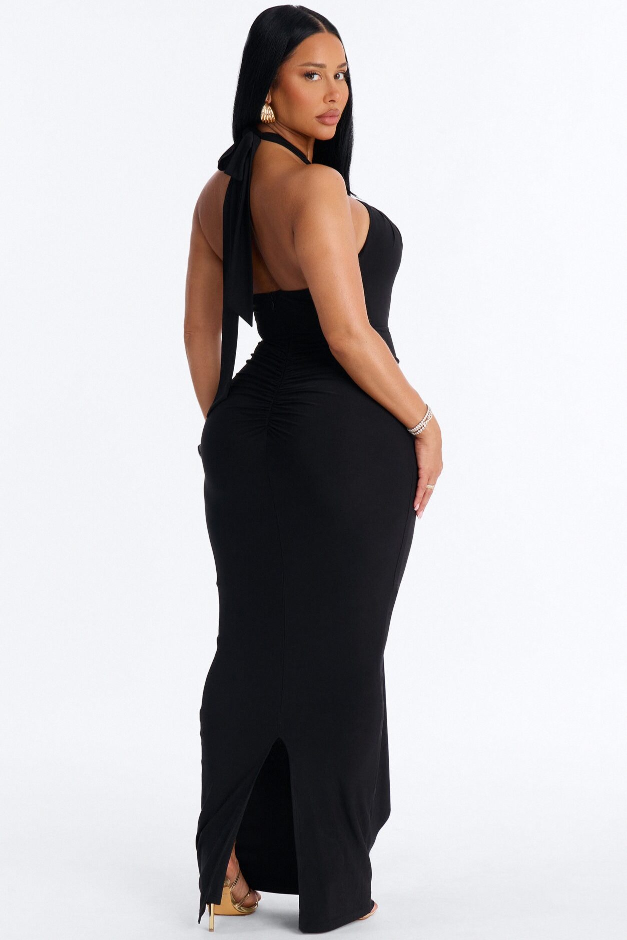 Baylee Strappy Maxi Dress - Black