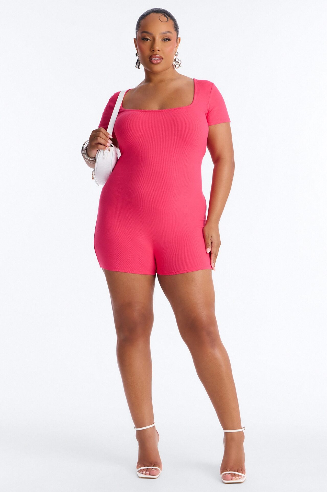 Sandie Romper - Hot Pink