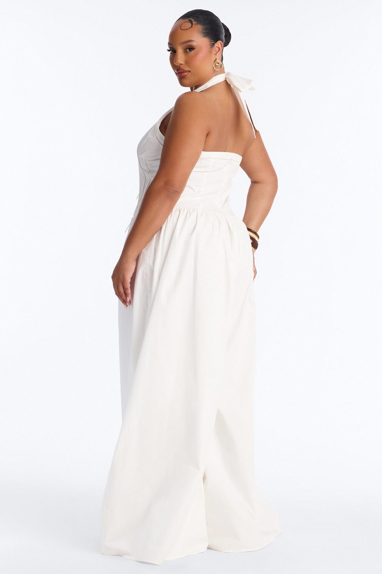 Countryside Cutie Poplin Jumpsuit - White