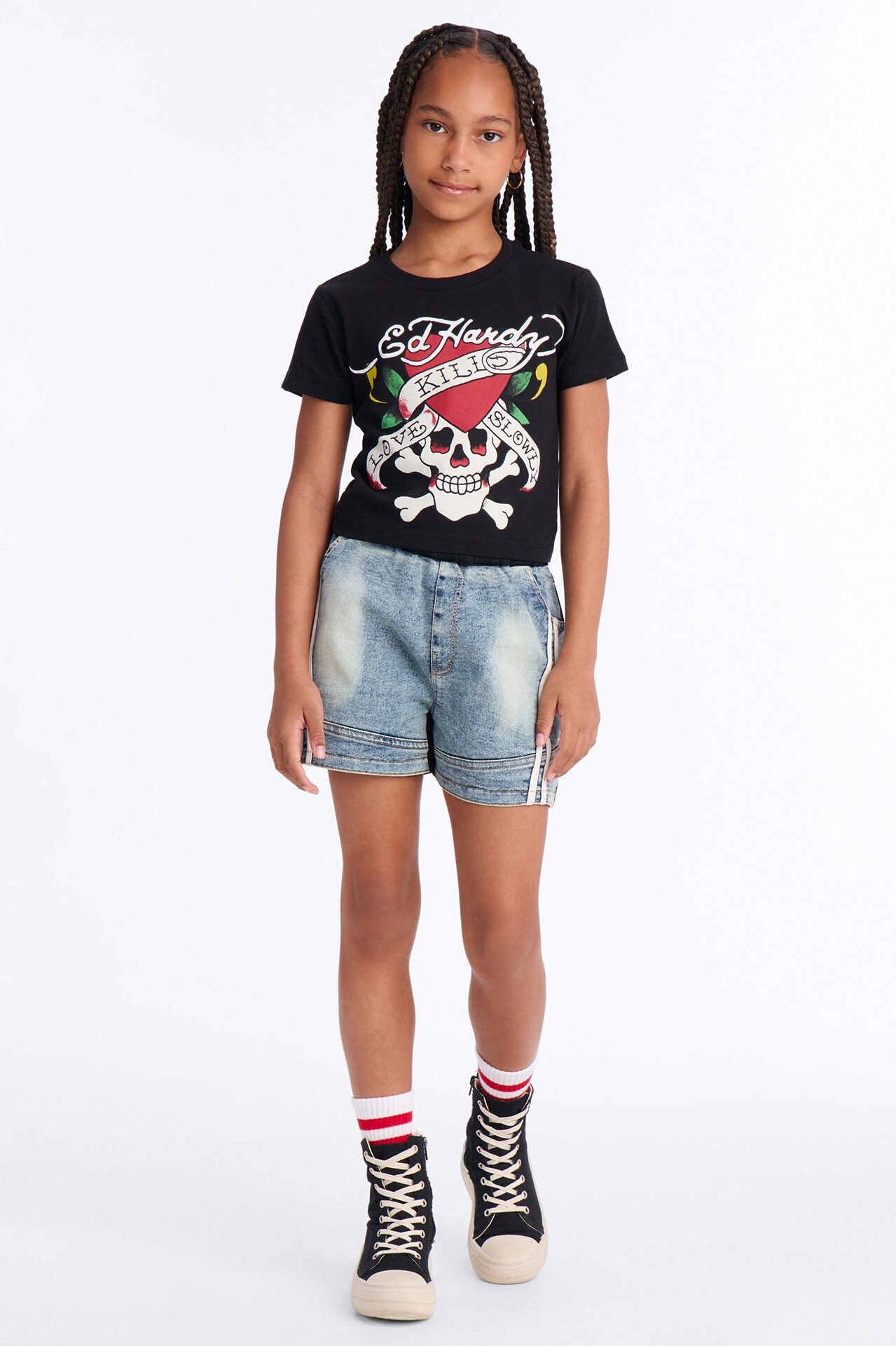 Mini Ed Hardy Love Kills Slowly Short Sleeve Tee II - Black