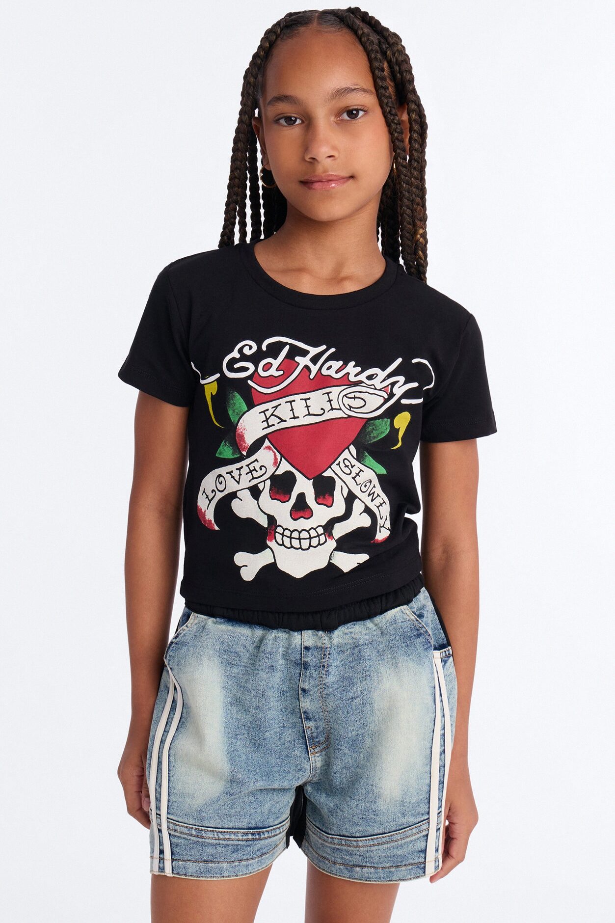 Mini Ed Hardy Love Kills Slowly Short Sleeve Tee II - Black