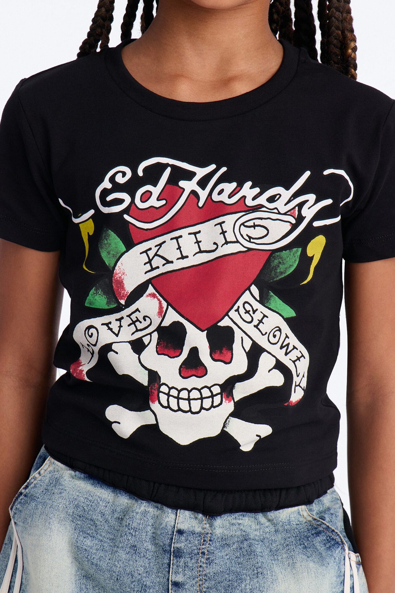 Mini Ed Hardy Love Kills Slowly Short Sleeve Tee II - Black