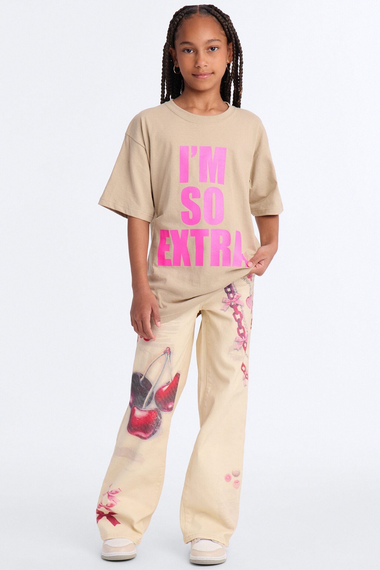 Mini I'm So Extra Short Sleeve Tee - Sand