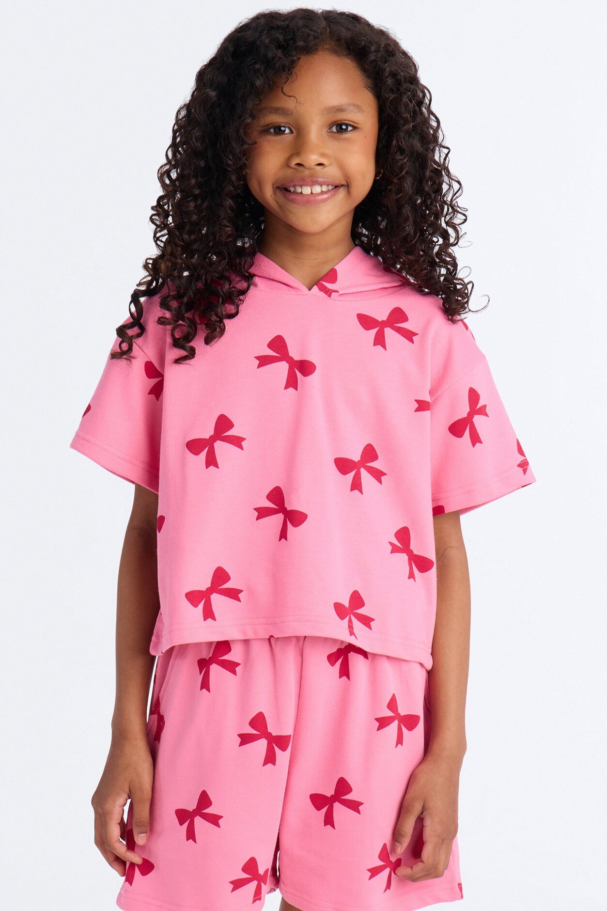 Mini Fly Away With Me Short Set - Pink
