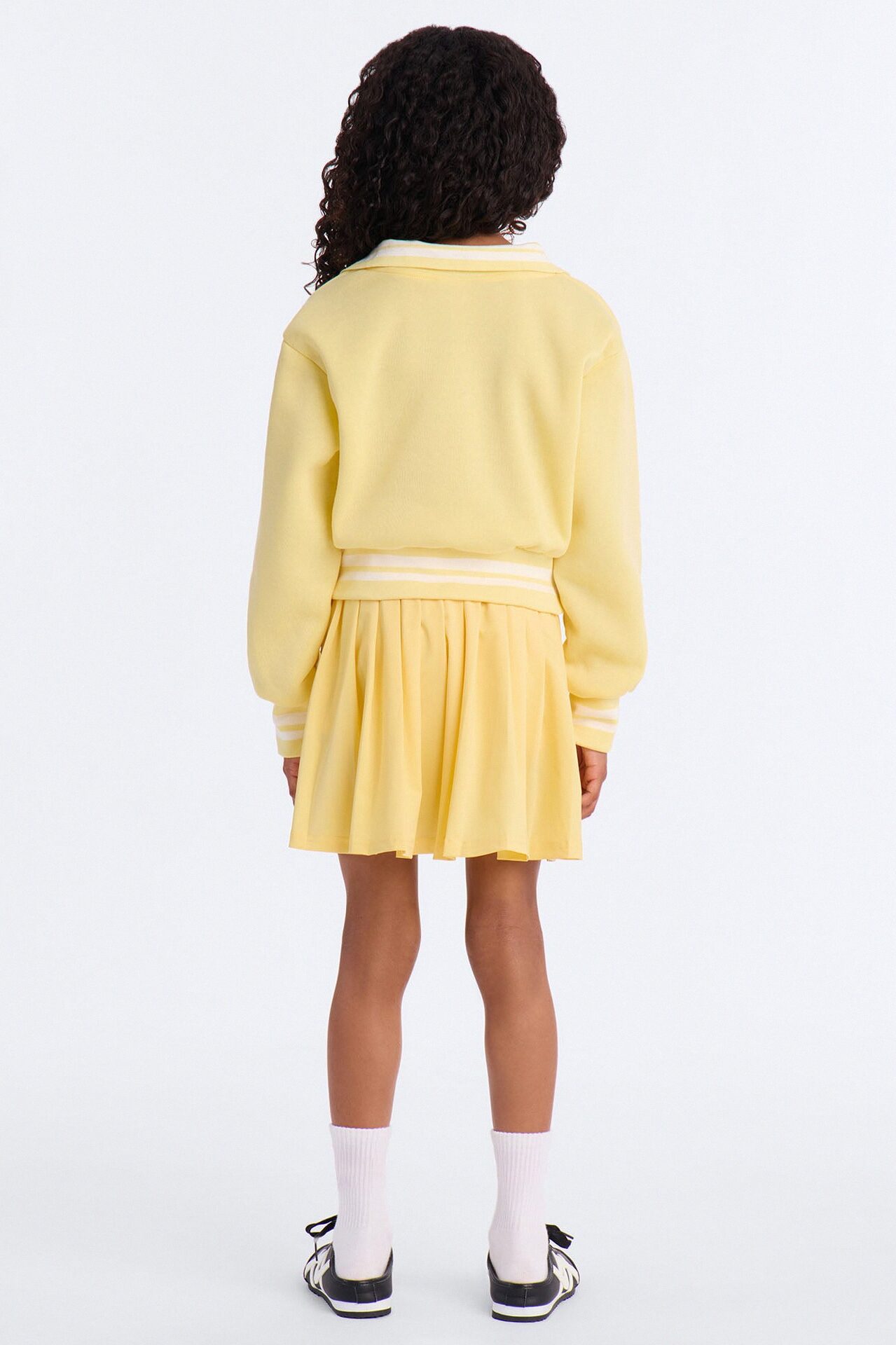 Mini Chase Your Dreams Pleated Skort Set - Yellow