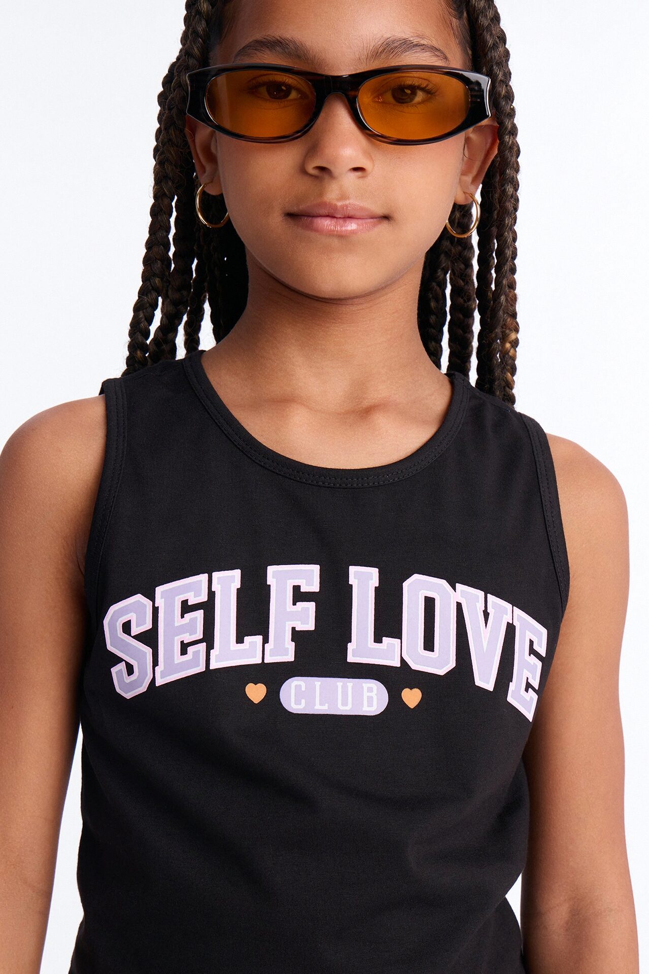 Mini Self Love Club Short Set - Black