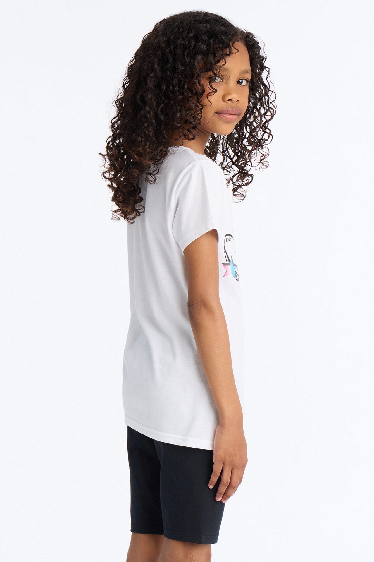 Mini Believe In Love Bike Short Set - White/Black