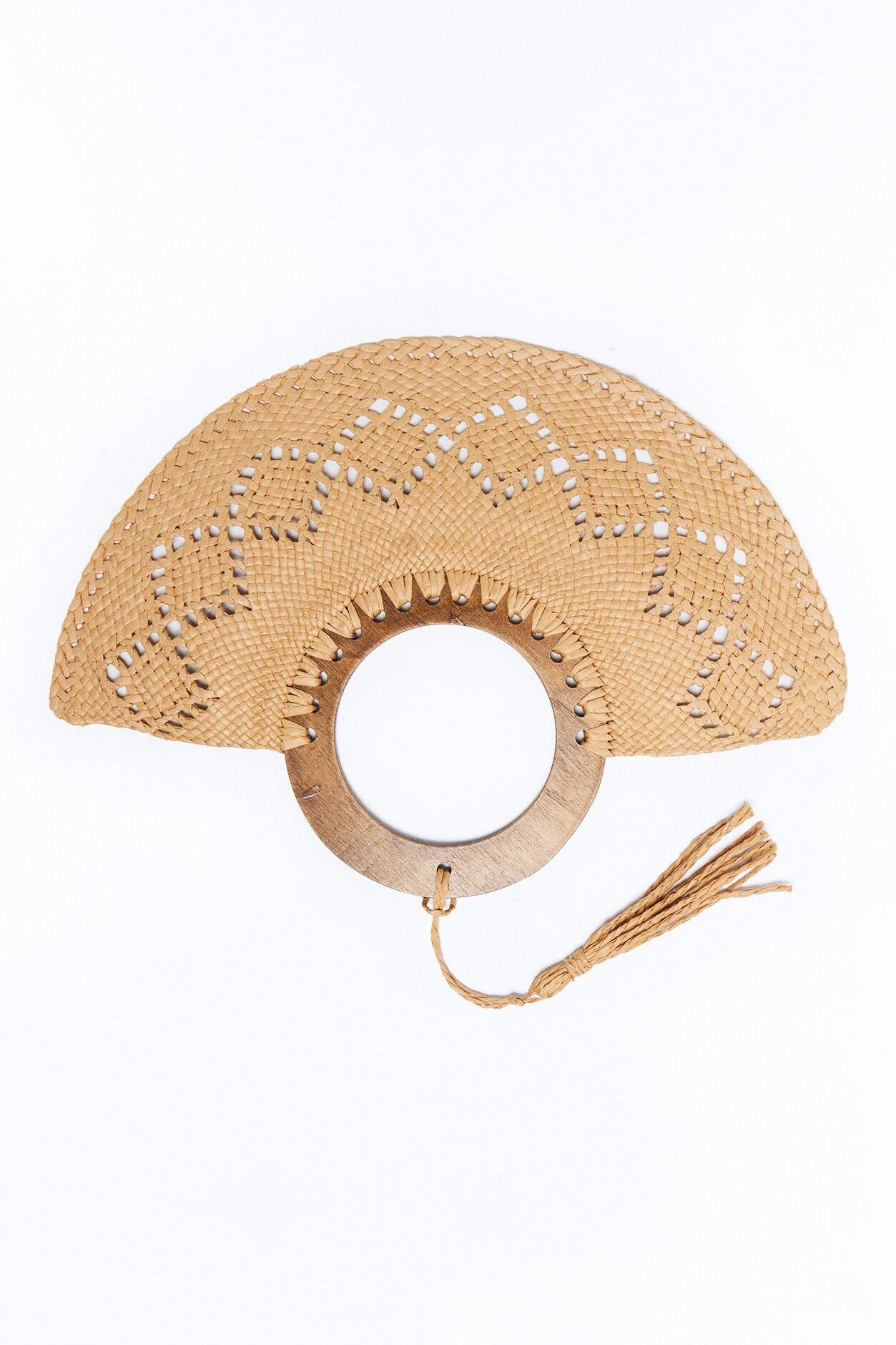 Walking On Air Crochet Fan - Brown