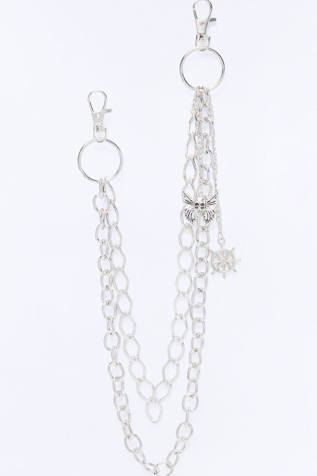 Navigate The Seas Layered Pant Chain - Silver