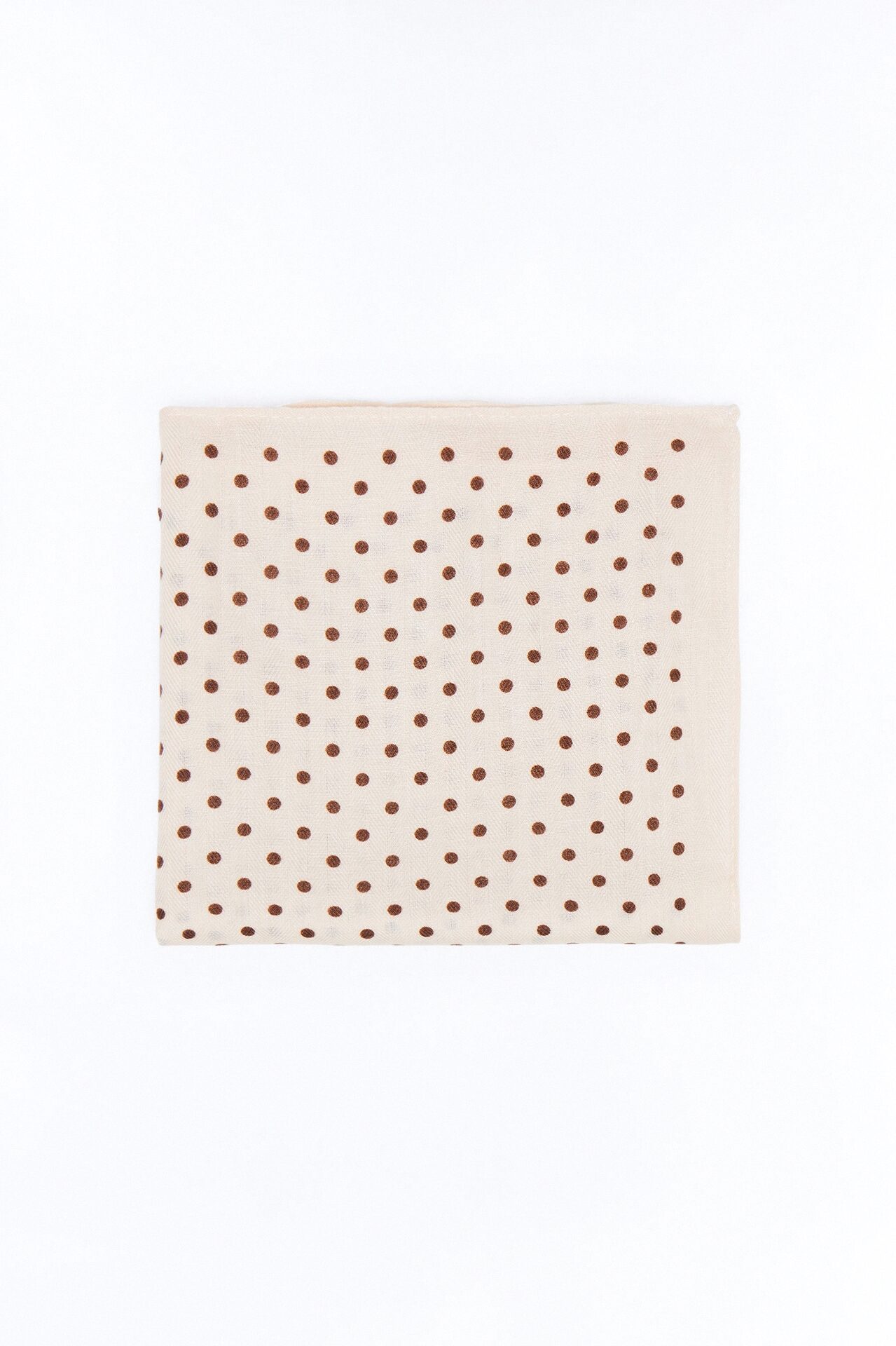 Kaitlyn Polka Dot Head Scarf - Taupe
