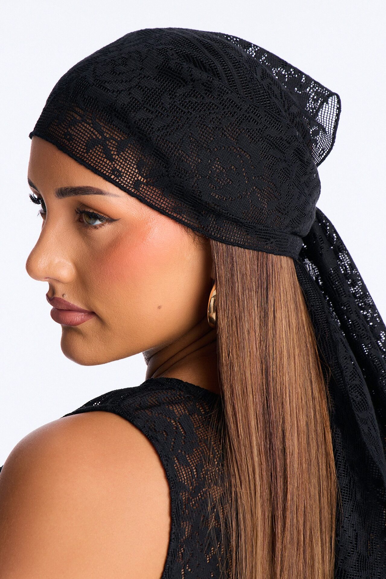 Alexis 3 Piece Lace Maxi Skirt Set - Black