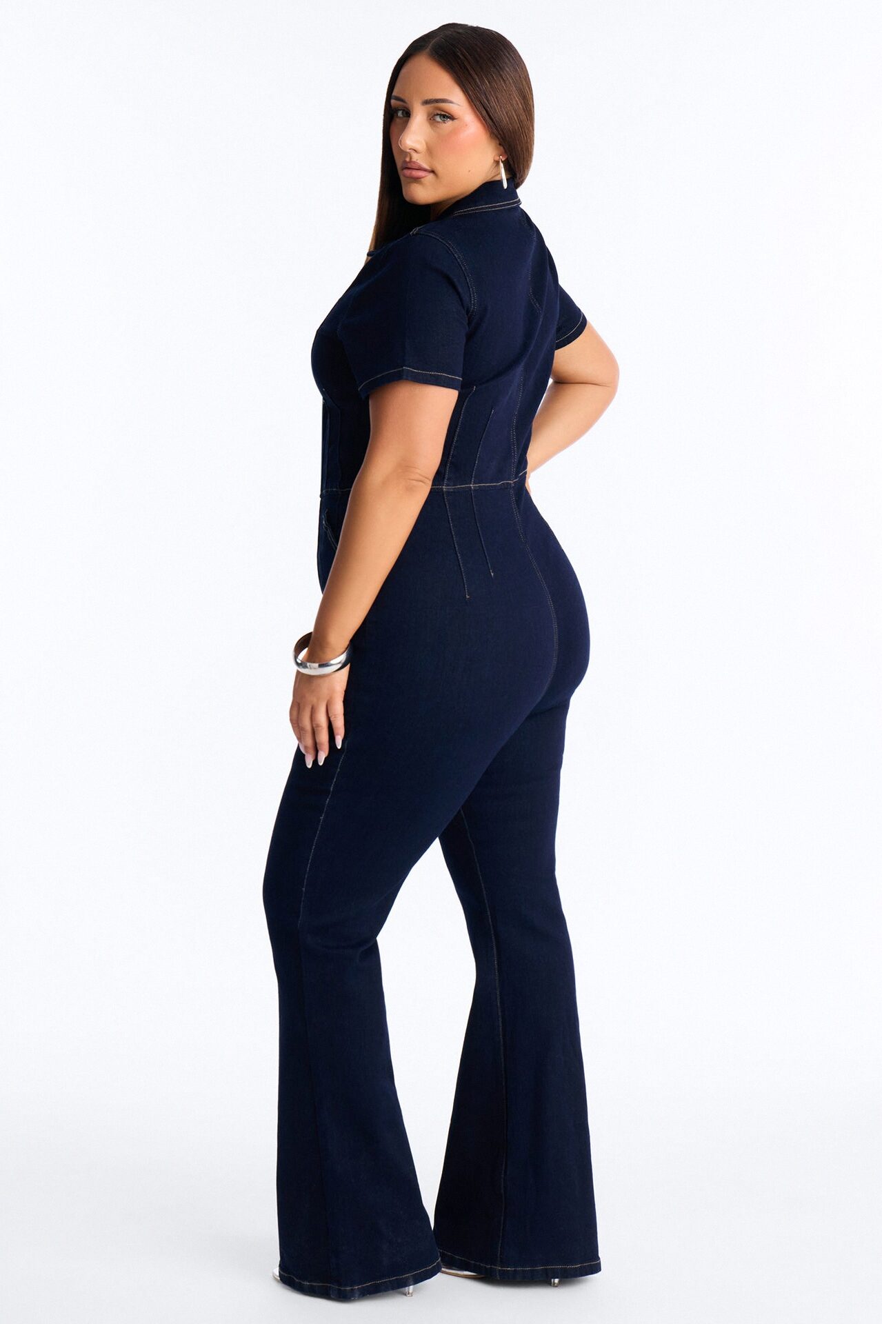 Can't Be Tamed Denim Jumpsuit - Dark Wash