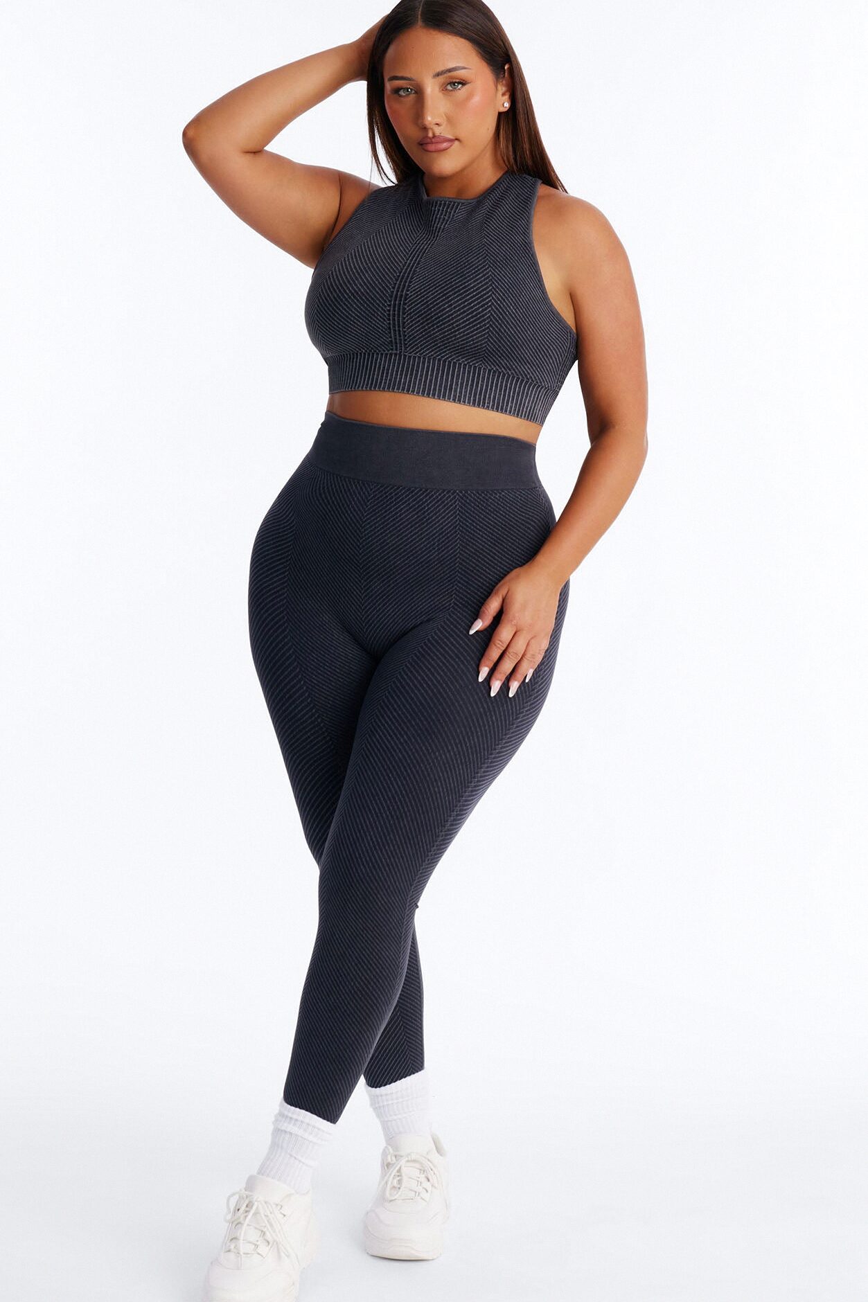 High Function Seamless Legging Set - Black