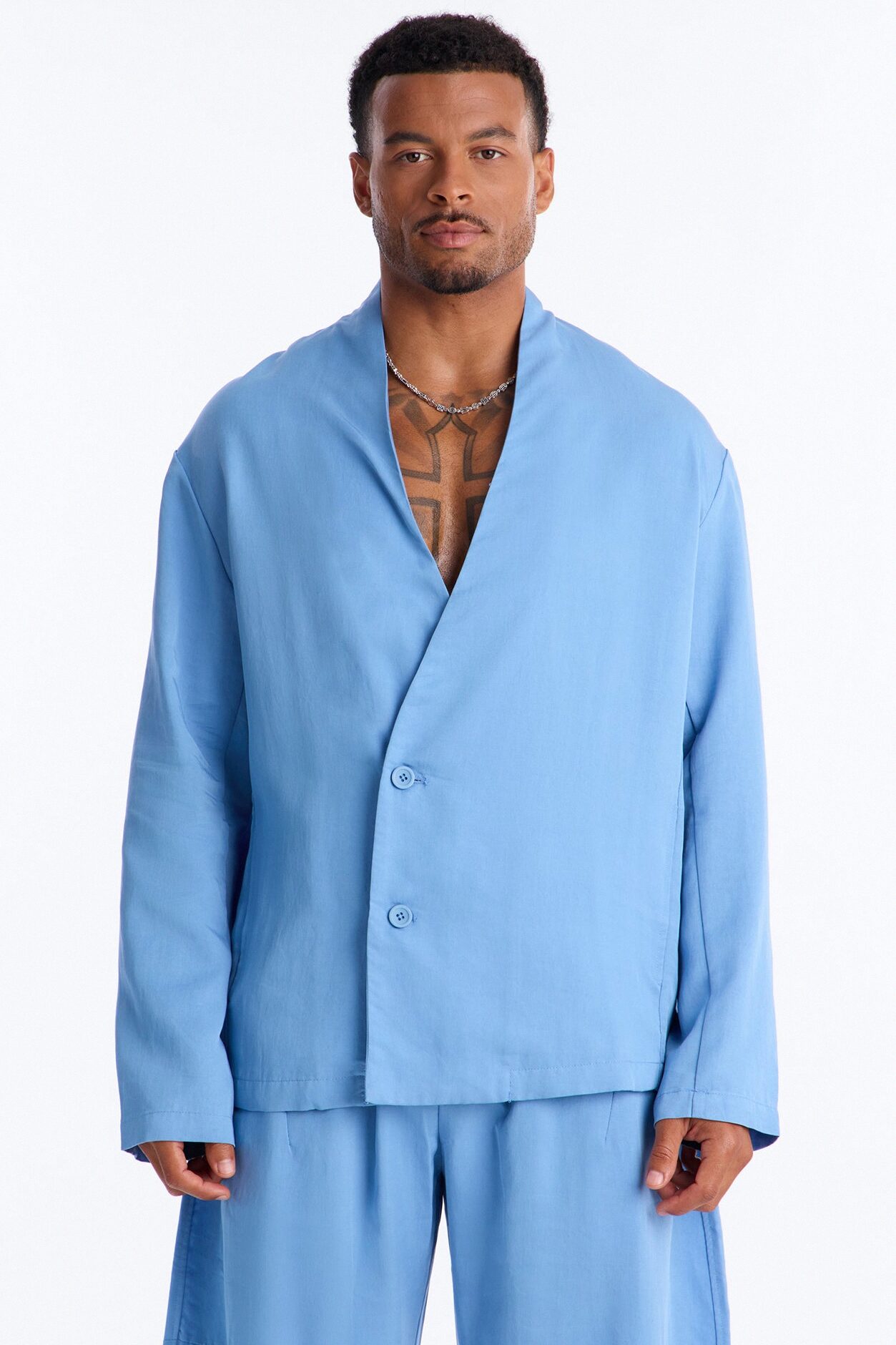 Relaxed St.Tropez Unlined Blazer - Light Blue