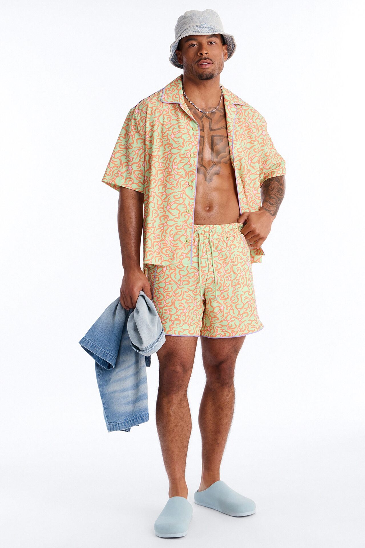 Spring Break Fling Swim Trunk 6″ - Multi Color